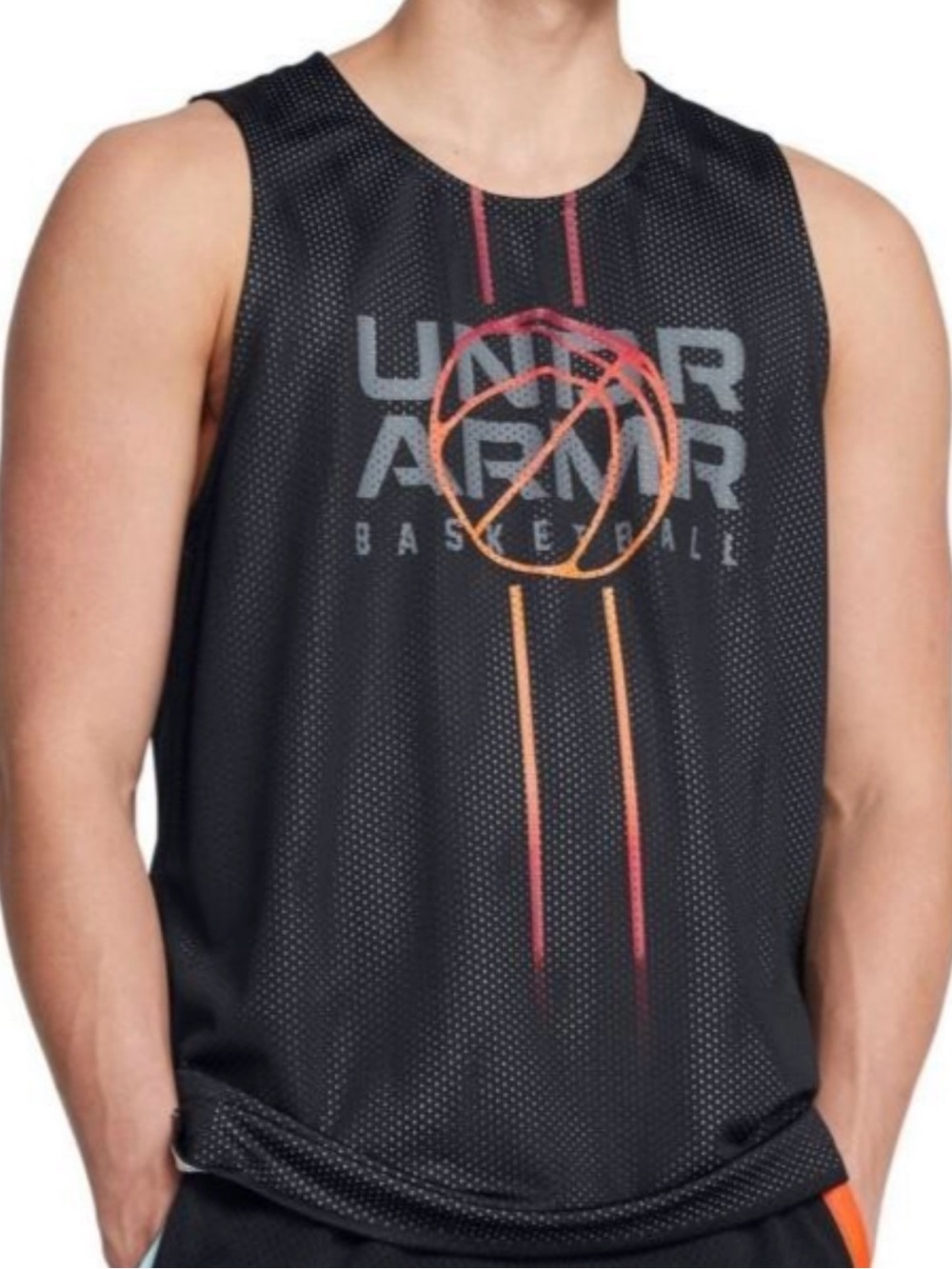 Under Armour UA Reversible Black Men's Graphic Basketball Tank